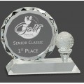 CRY161  Golf Crystal Award